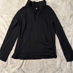 ALO Yoga Black Quarter-Zip Pullover